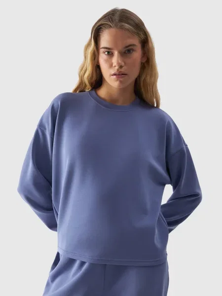 4F bluza bez kaptura M niebieska