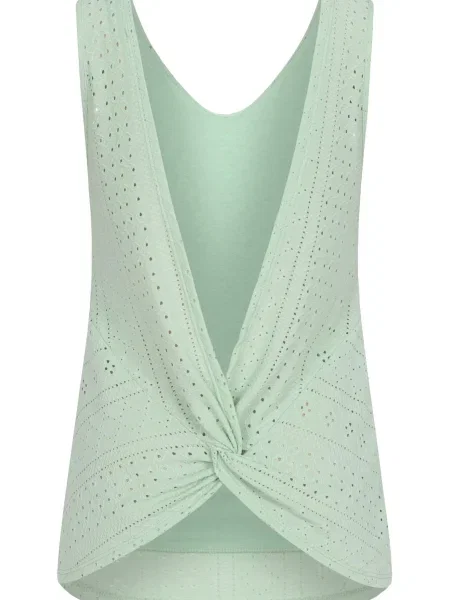 Top pastel verde