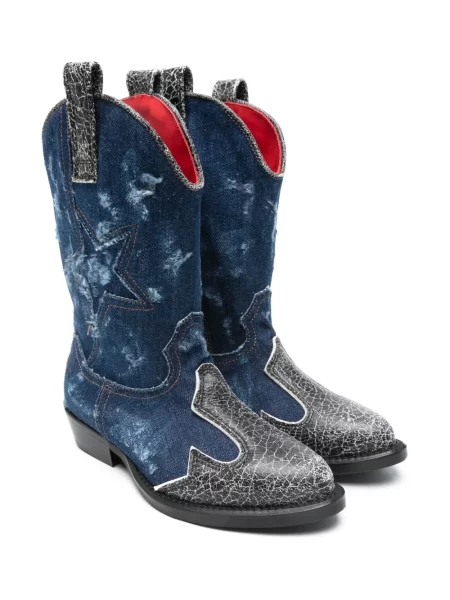 Botki dziecięce Dsquared2 niebieskie