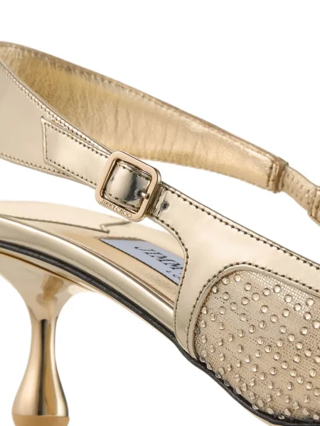 Salonke Jimmy Choo s otvorenom petom zlatna