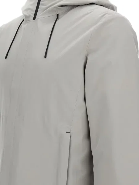 Geacă Woolrich cu glugă gri