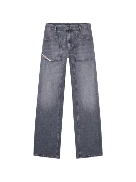Blugi cu picior larg Diesel gri