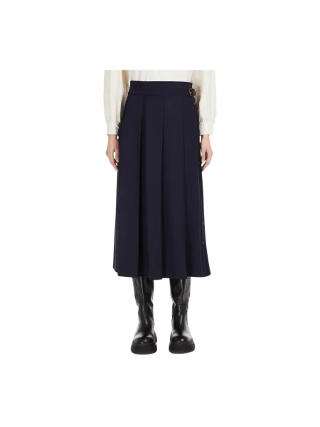 Spódnica midi Weekend Max Mara niebieska