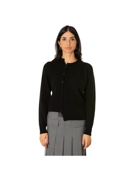 Kardigan Semicouture wełniany czarny