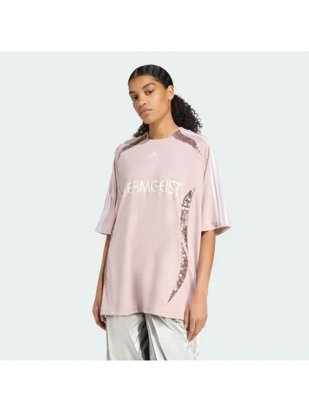 Tricou Adidas Originals din jerseu roz