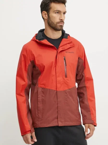 Columbia geaca de ploaie Pouring Adventure barbati rosu