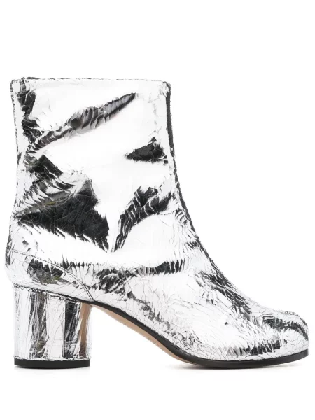 Cizme scurte Maison Margiela argintiu