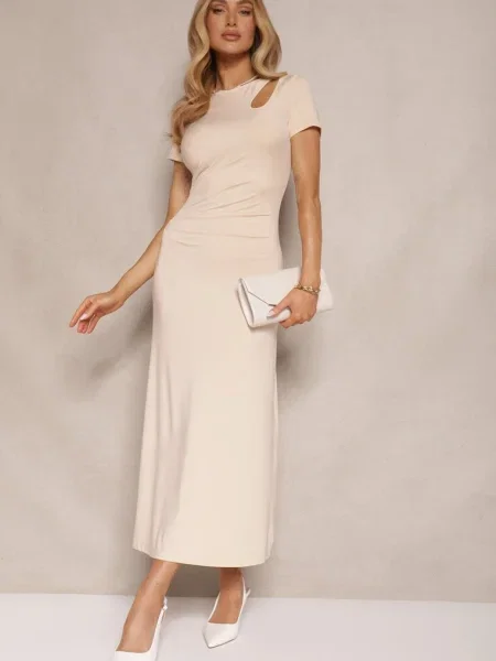 Rochie Aterezza deschis bej