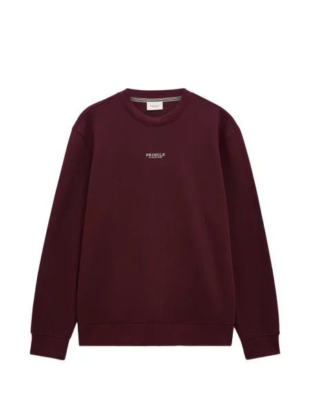 Hanorac crewneck Pringle Of Scotland cu decolteu rotund roșu
