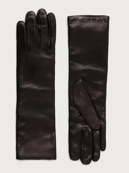 Weekend Max Mara Mănuși Senape negru