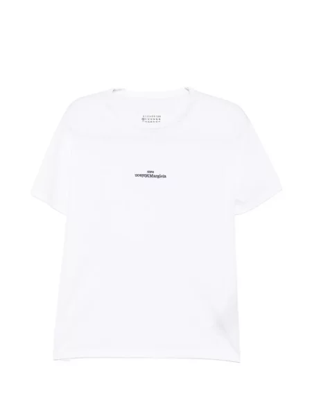 Tricou Maison Margiela cu autograf alb