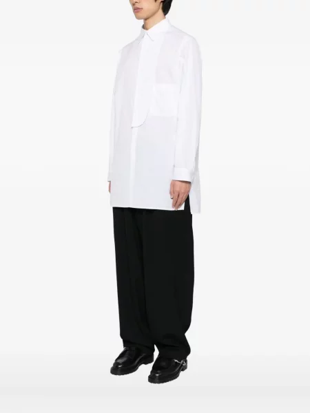 Dugo košulja Yohji Yamamoto sa dugačkim rukavima bijela