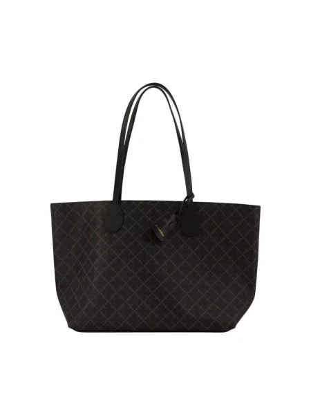 Lniana shopperka By Malene Birger brązowa