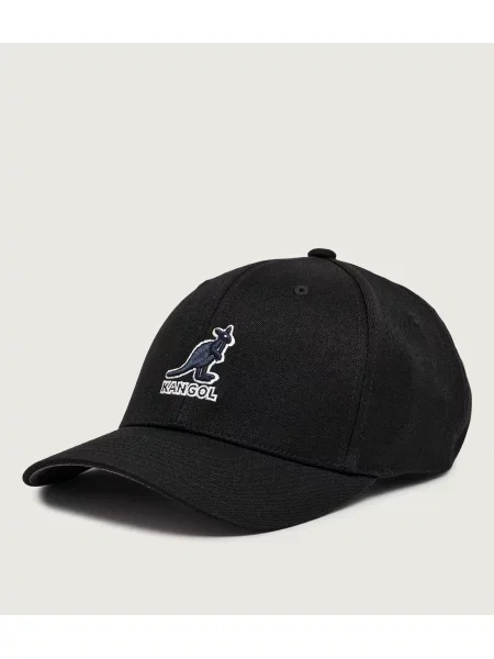 KANGOL Șapcă baseball cu adaos de lână negru