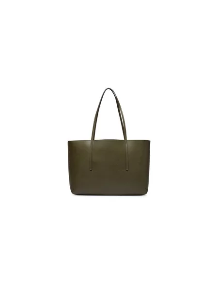 Calvin Klein Ročna torba Foil Logo Tote W/Pouch Temno zelena