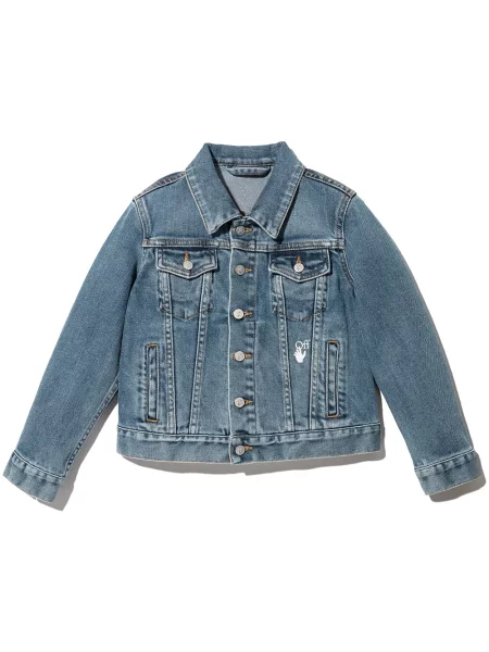 Kurtka jeansowa dziecięca Off-white biała