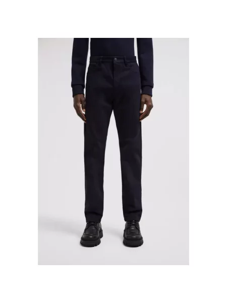 Spodnie Moncler niebieskie