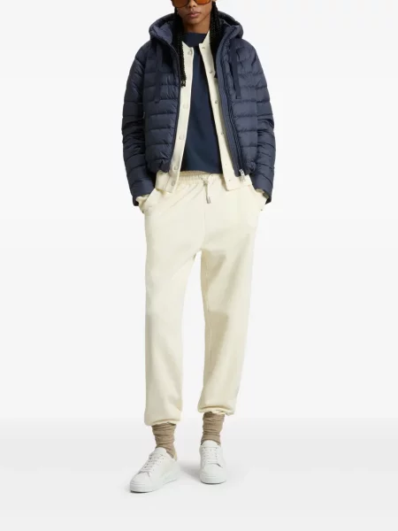 Geacă Woolrich cu glugă albastru