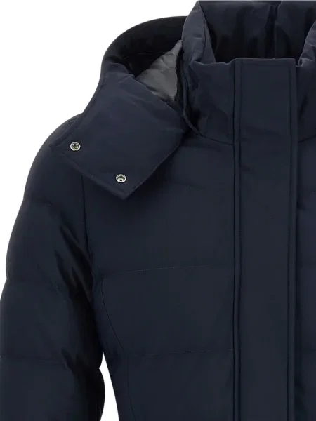 Prošívaný kabát Moose Knuckles modrý