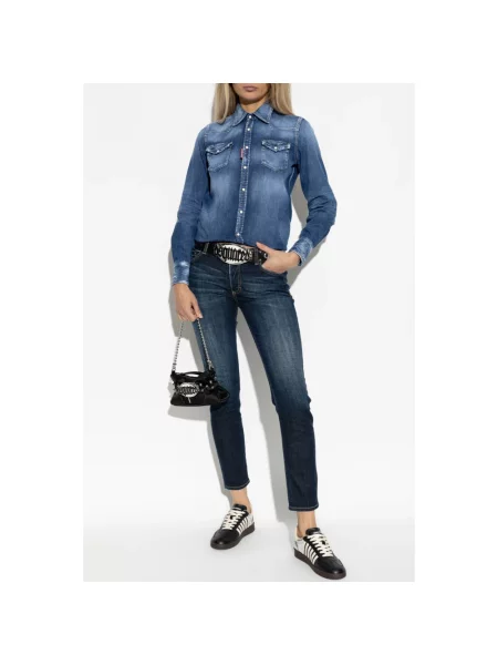 Jeansy Dsquared2 niebieskie