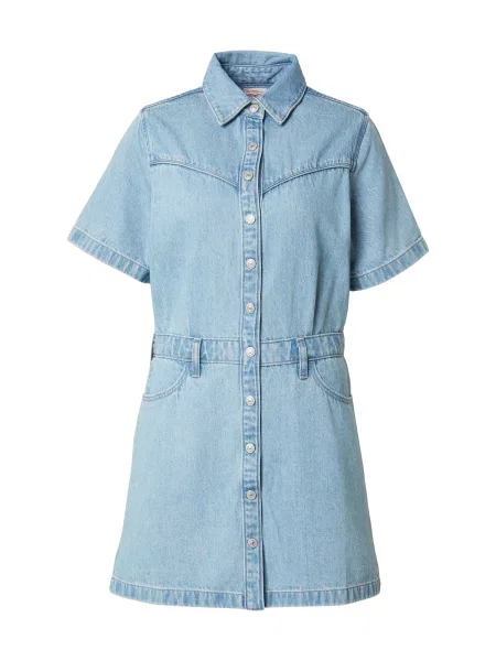 LEVI'S ® Rochie tip bluză Short Sleeve Logan Western Dress denim albastru