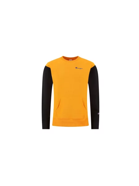 Champion Premium Crewneck Sweatshirt Mężczyźni Bluzy i bluzy z kapturem Champion Pomarańczowy Size: L czarna