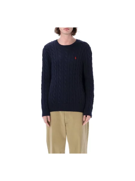 Sweter Polo Ralph Lauren z długim rękawem niebieski