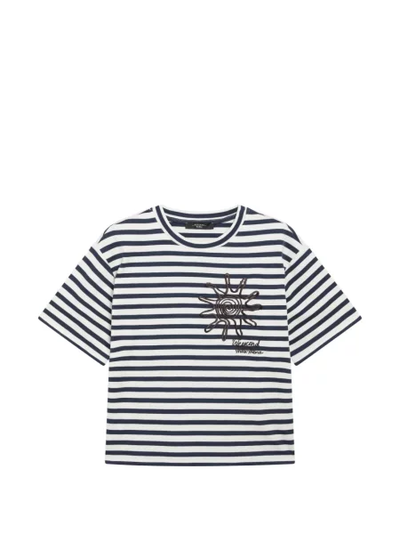 Tricou Weekend Max Mara cu broderie alb