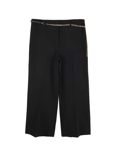 Trendyol Curve Pantaloni cu dungă negru