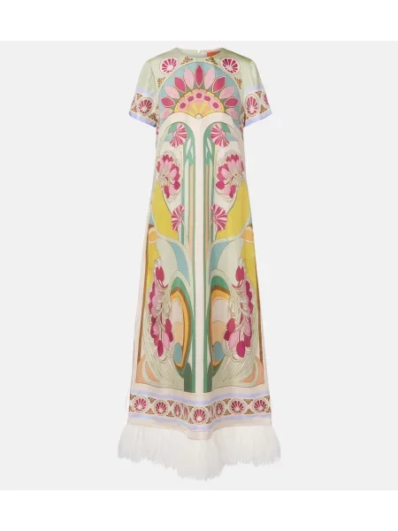 Jedwabna maksi sukienka maxi La Doublej garniturowa