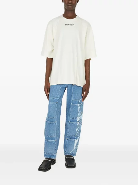 Tricou Lourdes cu imagine alb