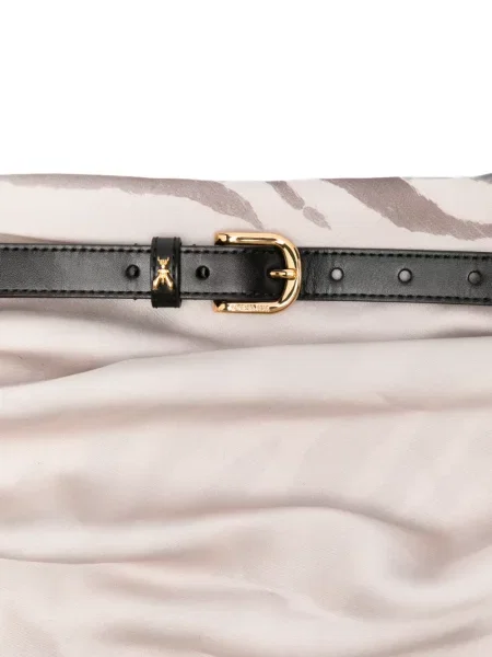 Curea Patrizia Pepe din piele cu imagine cu model zebră