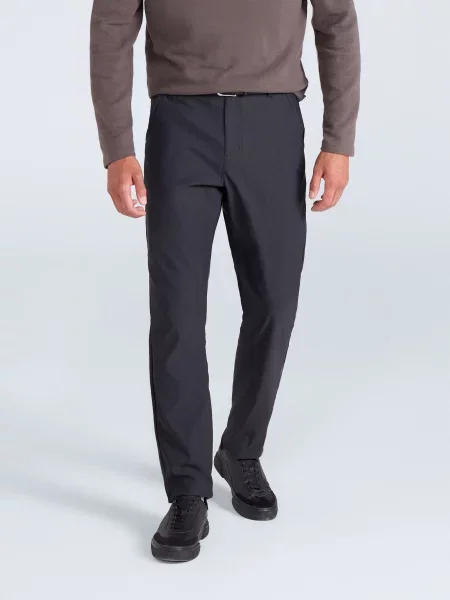 Spodnie Commuter z 5 i elastycznym materiałem Black czarne