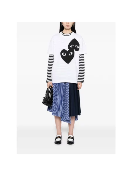 Koszulka polo Comme Des Garcons biała