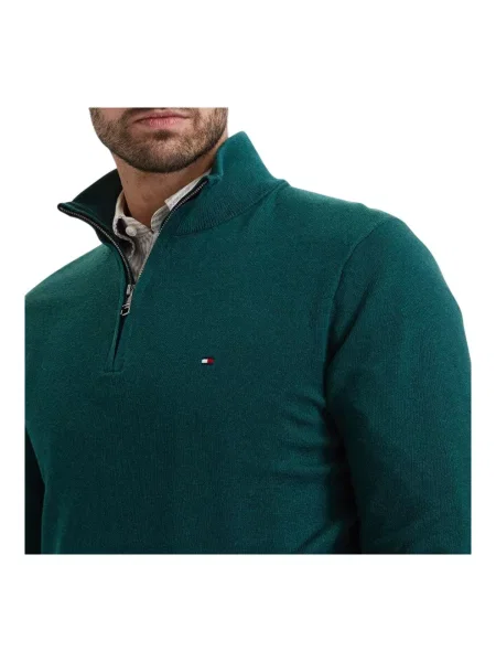 Tommy Hilfiger Pulover cu adaos de cașmir verde
