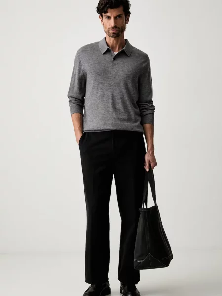 Calvin Klein sveter pánsky vlnený sivá