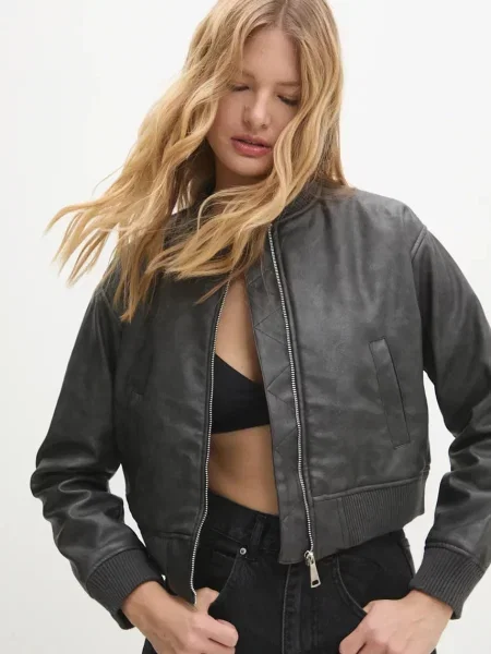 Яке Answear Lab преходен модел сиво