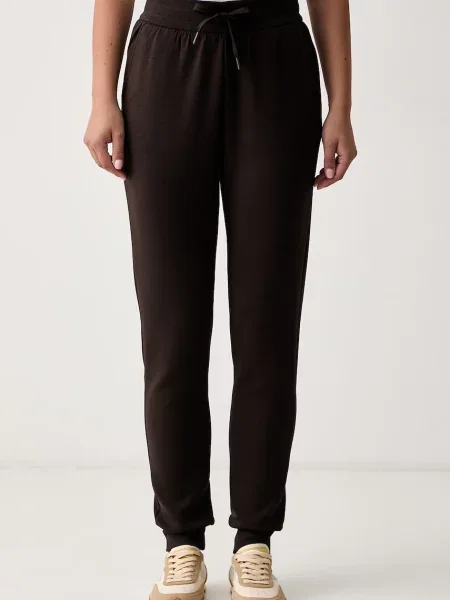 Armani Exchange pantaloni de trening pentru femei cu maro