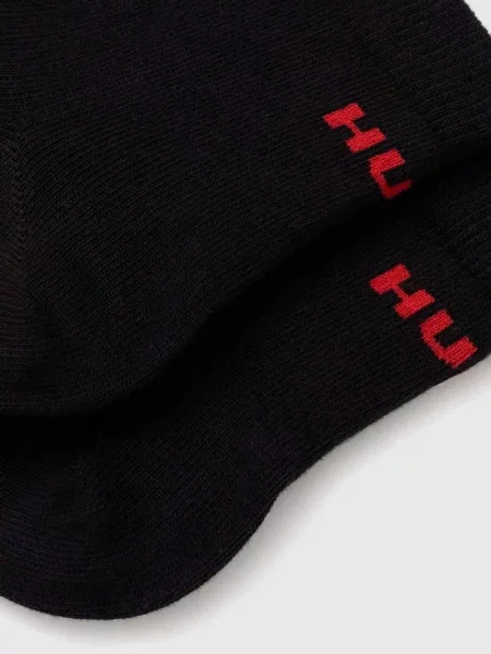 HUGO ponožky pánske s bavlnou 2P SH LOGO CC čierna