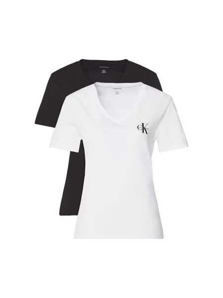 Polo marškinėliai Calvin Klein Jeans juoda