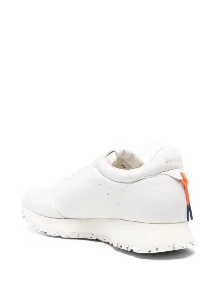 Sneakerși Barracuda din piele alb