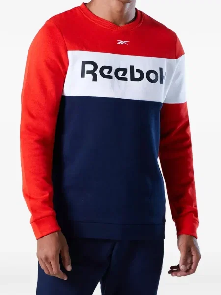 Hanorac crewneck Reebok cu decolteu rotund roșu
