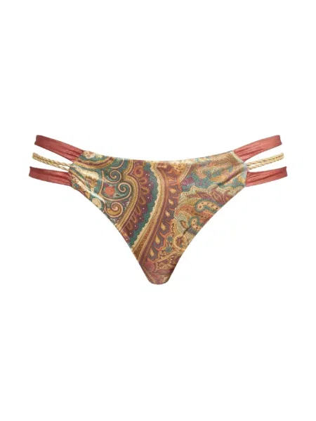 Lniane bikini Del Maar brązowe