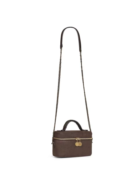 Torebka crossbody Stella Mccartney skórzana brązowa