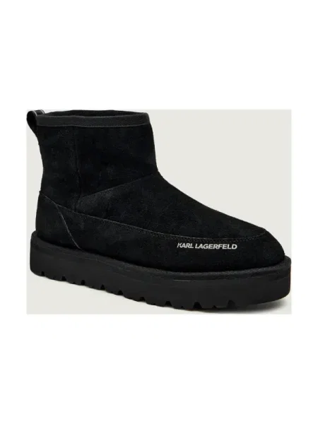 Karl Lagerfeld Bocanci THERMO MNS | piele întoarsă negru