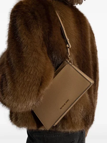 Кожени маратонки Michael Michael Kors бродирани с леопардов принт черно