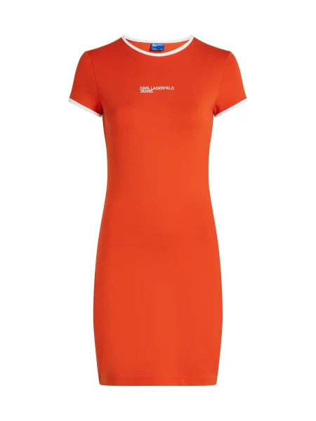 KARL LAGERFELD JEANS Rochie portocaliu homar alb
