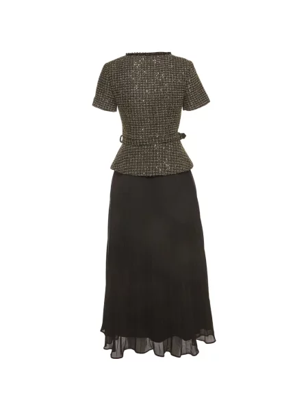 Rochie midi Self-portrait negru