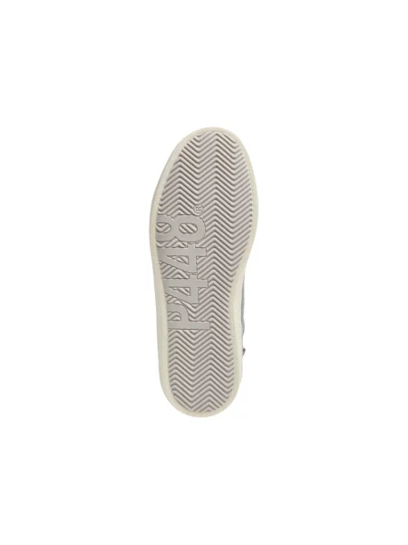 Sneakersy P448 z perełkami zamszowe szare