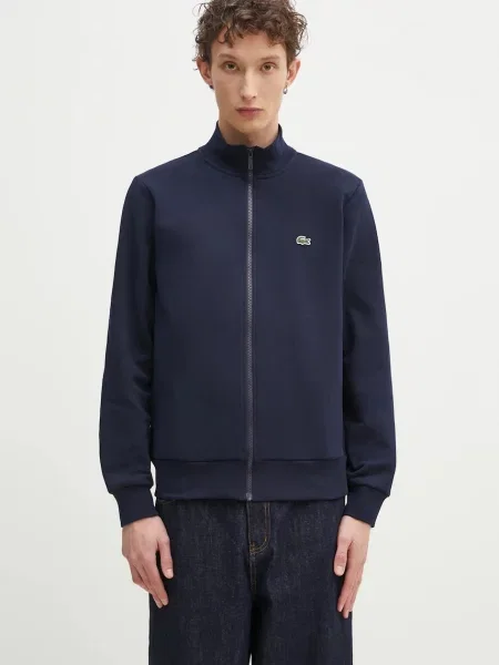 Dukserica Lacoste za muškarce tamno glatka plava